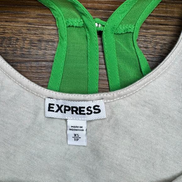 Express size XS Y2K double tank sheer with lace - Picture 6 of 8